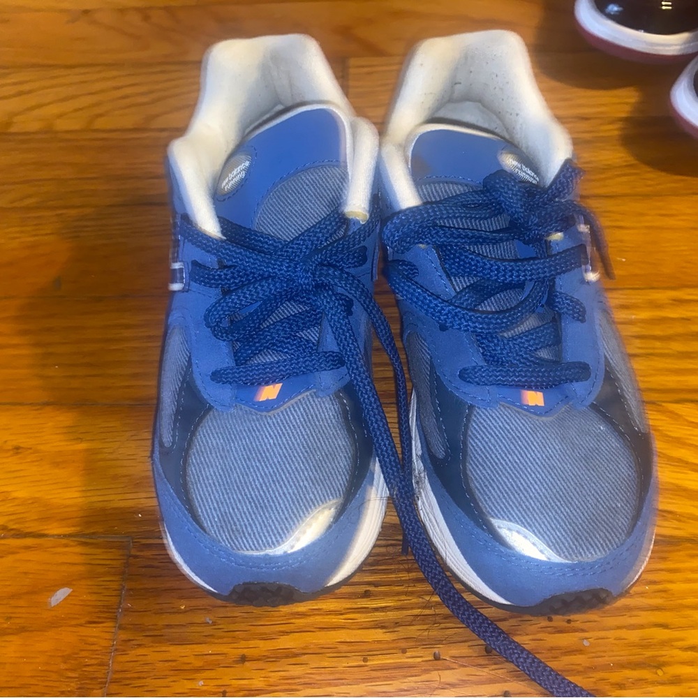 New Balance Kids Navy and White Sneakers